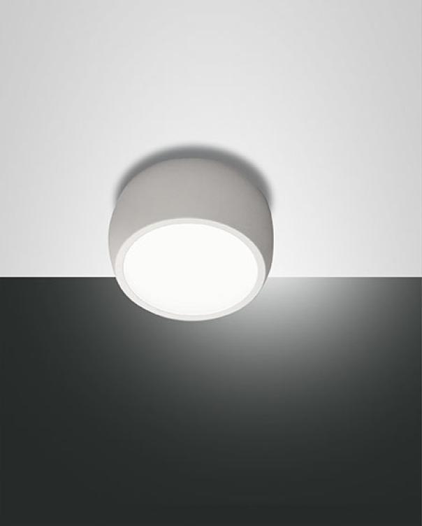 Faretto LED da soffitto FABAS VASTO, Bianco, 7W, luce calda.
