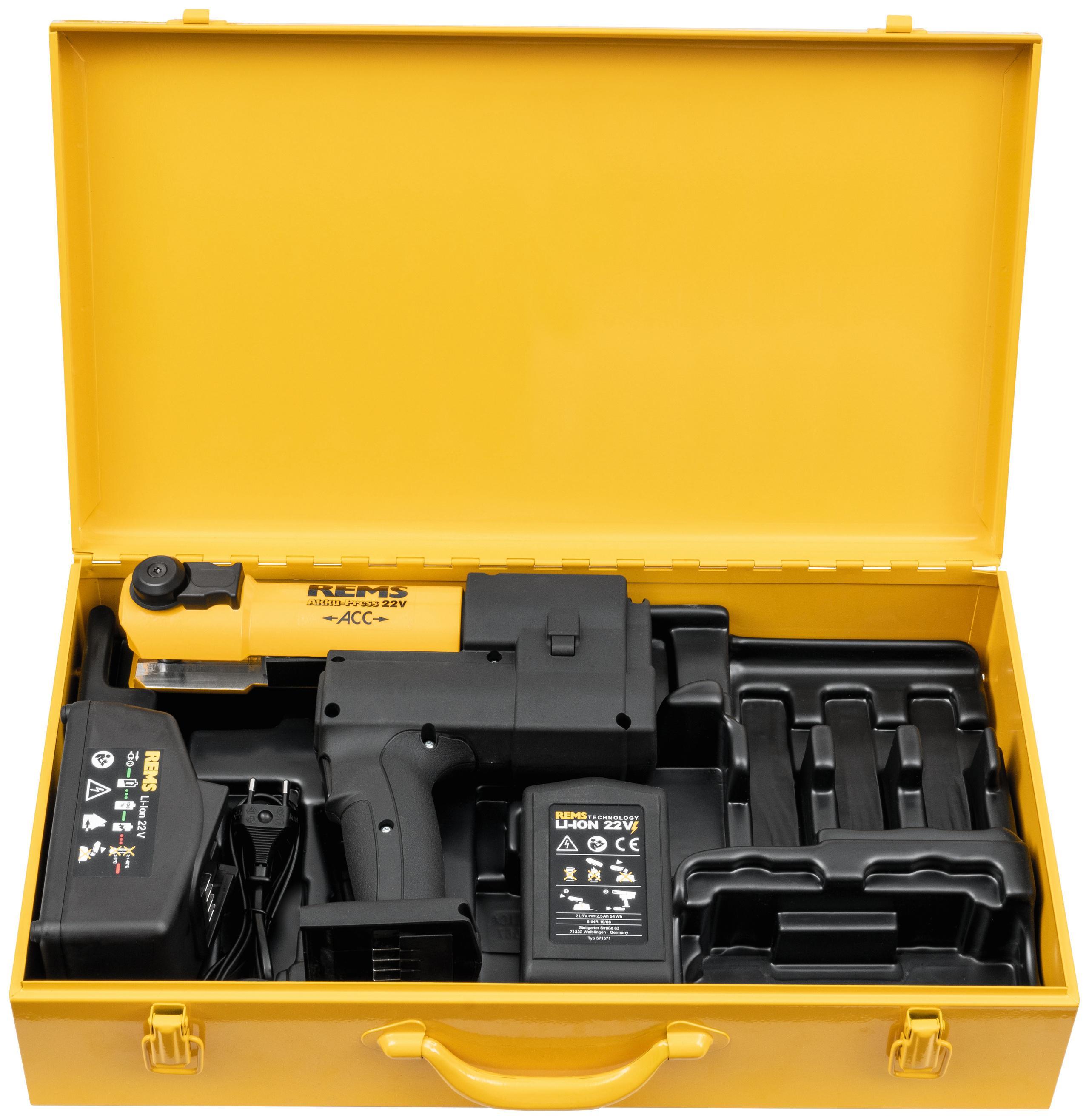 Pressatrice radiale a batteria Akku-Press 22V ACC Basic-Pack Rems 576010 R220