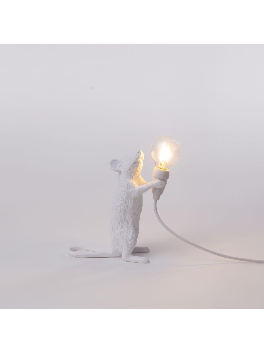 Lampada da tavolo in resina Mouse Lamp Step Seletti 15220