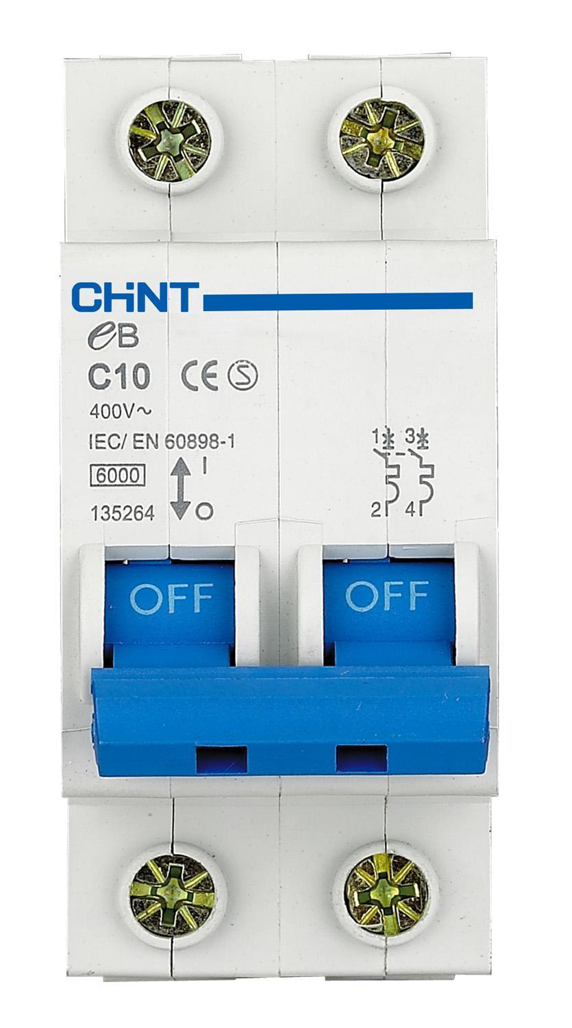 Interruttore magnetotermico eB/C16-2P-4,5KA Chint 186466