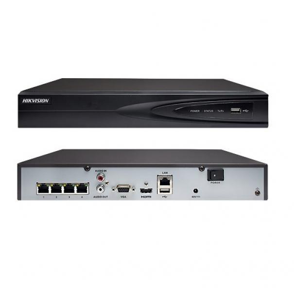 Videoregistratore di rete NVR per sistemi di videosorveglianza, HIKVISION DS-7604NI-Q1/4P 76Q 4-Ch POE 4K
