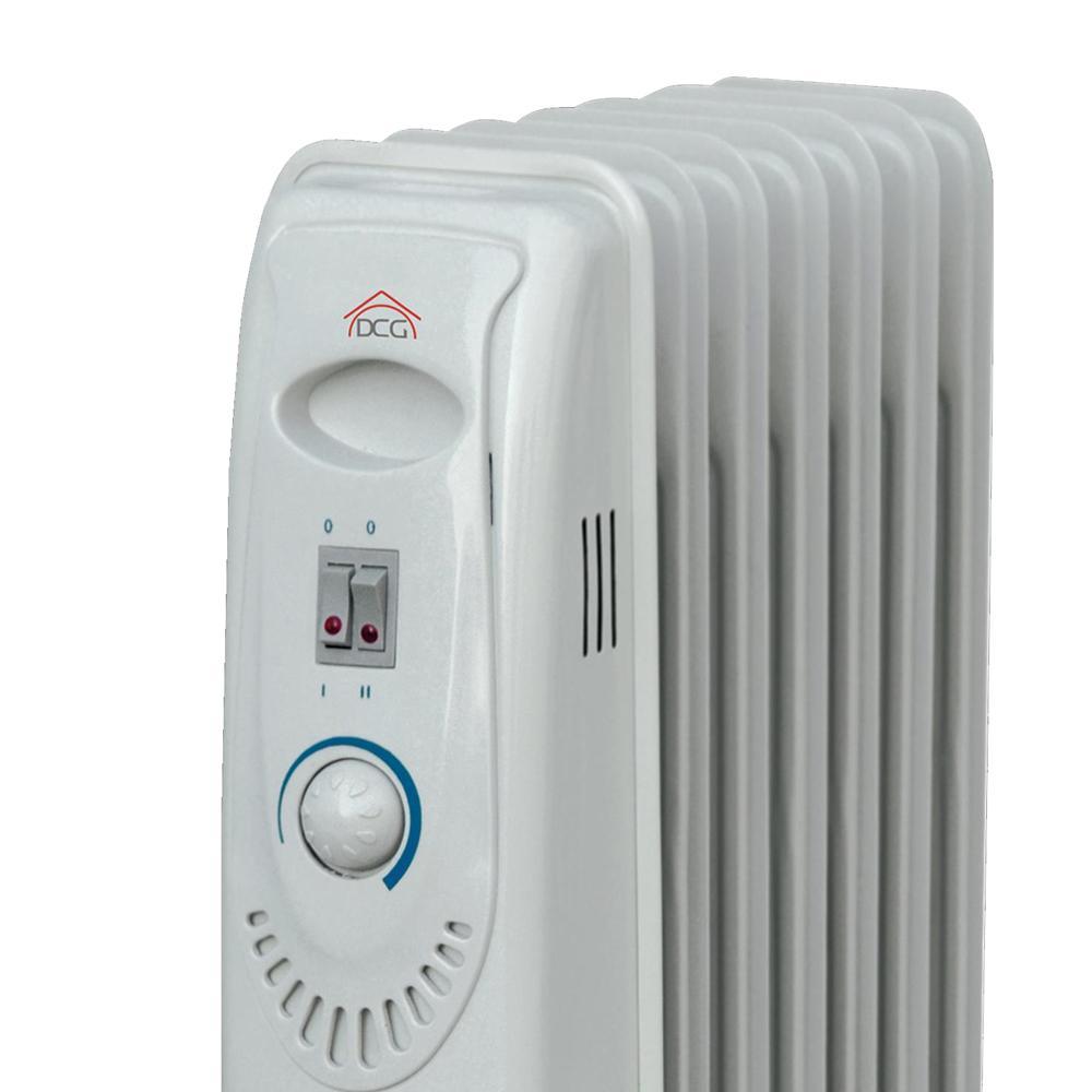 Stufa elettrica radiatore ad olio DCG, portatile, 1500W
