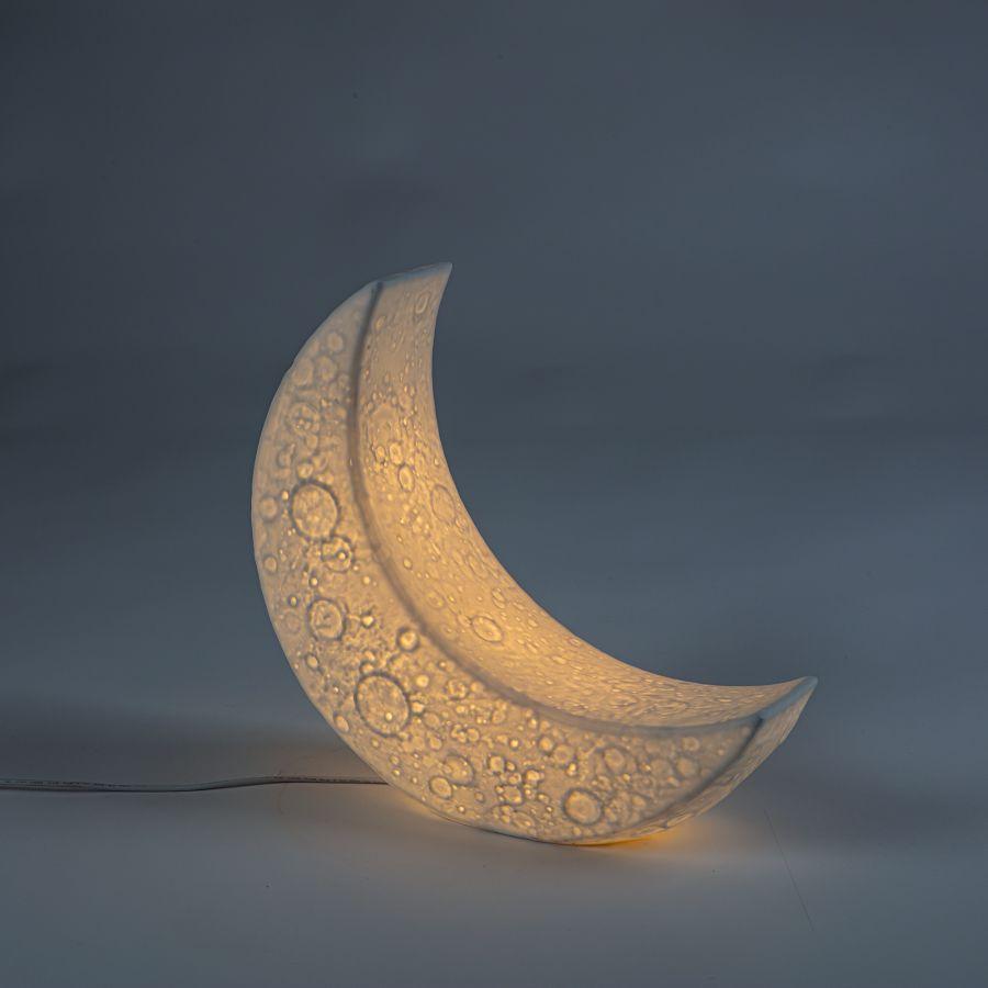 Lampada in porcellana My Tiny Moon Lamp Seletti 14801