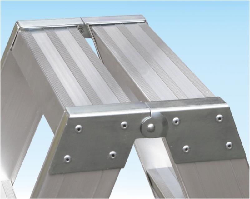 Scaletta 3 gradini pieghevole alluminio professionale con 2 salite Frigerio SCA 6033/03