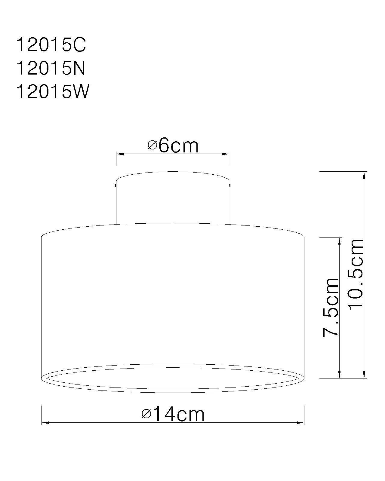 Plafoniera da soffitto GLOBO serie JENNY, cromata, lampadina inclusa 8W, 280 lm, 3000K