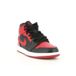 Sneakers alta  air jordan 1 mid 554724 074. da uomo,colore nero/rosso