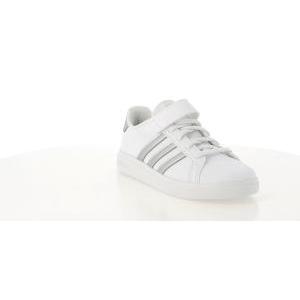 Sneakers  grand court 2.0 gw6516 da bambina, colore bianco/argento