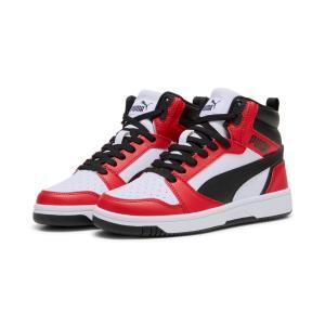 Sneakers  rebound v6 mid 393832 03 da ragazzo coore bianco/ rosso/nero