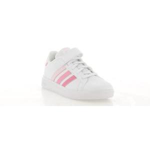 Sneakers  grand court da ragazza colore bianco rosa ig4838
