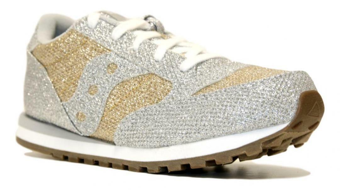 saucony saucony sneakers metallic sparkle bambina sk163034 argento