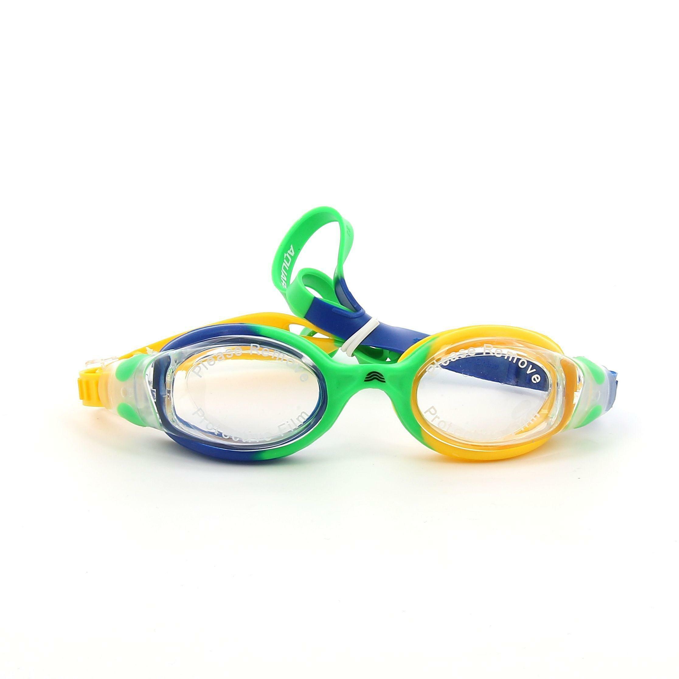 aquarapid aquarapid occhialino swimmer unisex bambino giallo verde