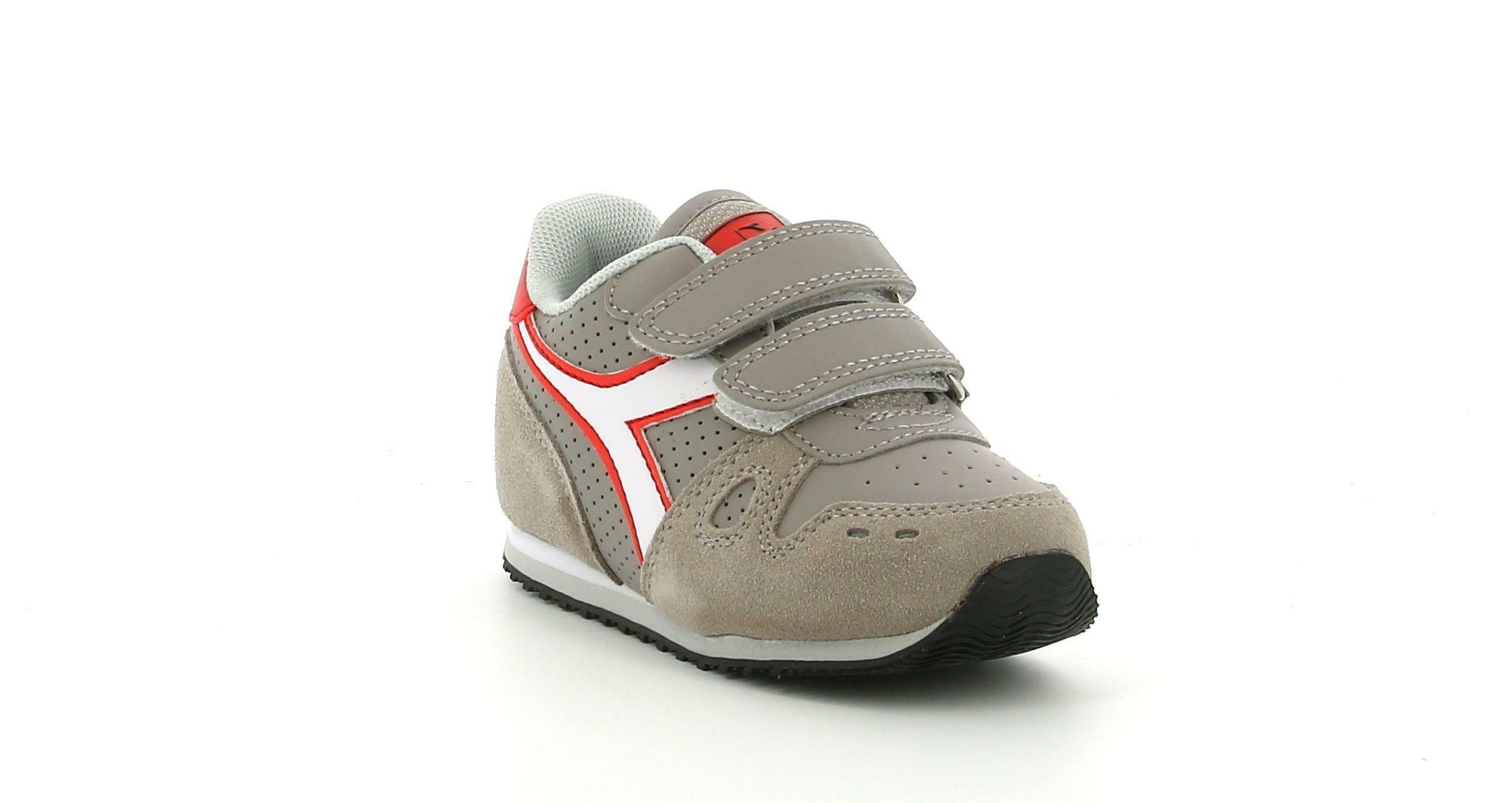 diadora diadora simple run up td 175082 pulviscolo/bianco sneakers bambino