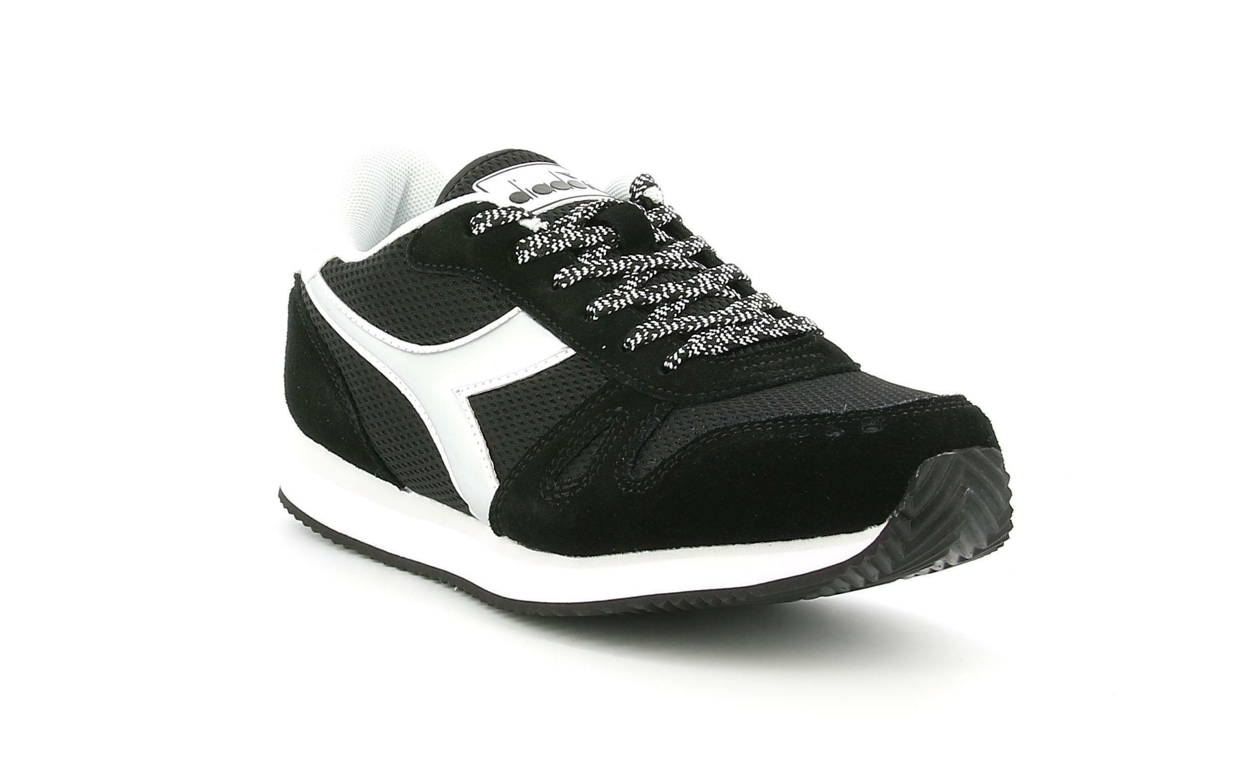 diadora diadora simple run wn 175733 nero/bianco scarpe con lacci donna