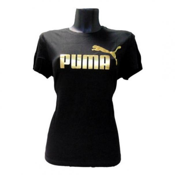 puma puma 586890 001 t-shirt sportiva manica corta da donna nero