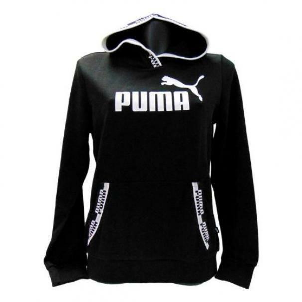 puma puma felpa 585910 001 amplified hoodie tr da donna nera