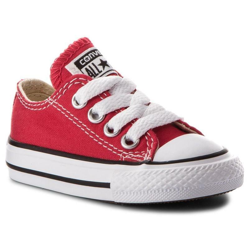 converse sneakers converse all star ox 3j236c. unisex bambino, colore rosso