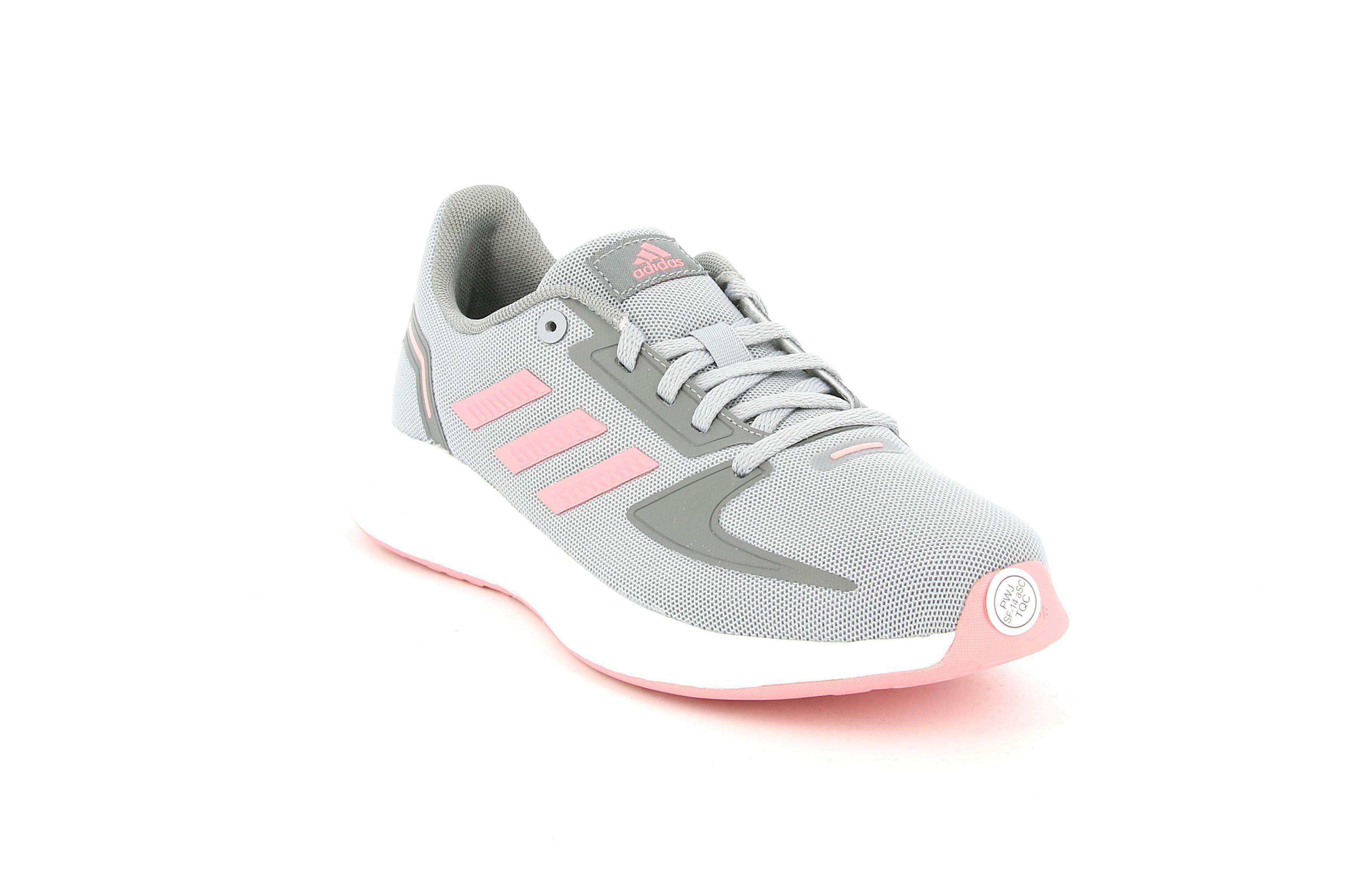 adidas scarpa sportiva adidas runfalcon 2.0 k fy9497. da donna, colore grigio