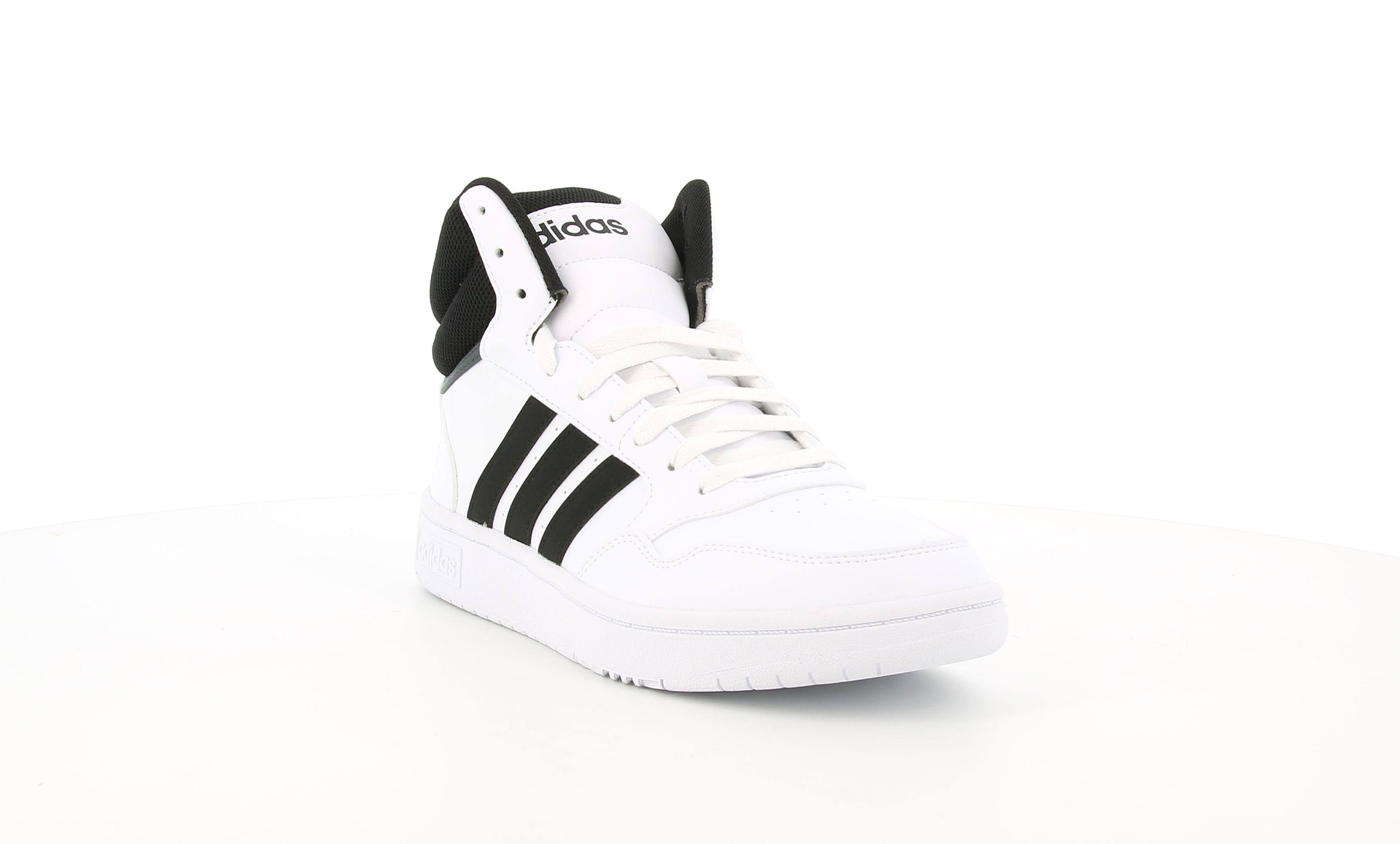 adidas sneakers alta adidas hoops 3.0 mid gw3019. da uomo, colore bianco