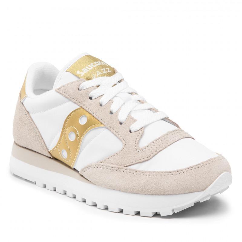saucony scarpa sportiva saucony originals s1044-611. da donna, colore bianco/oro
