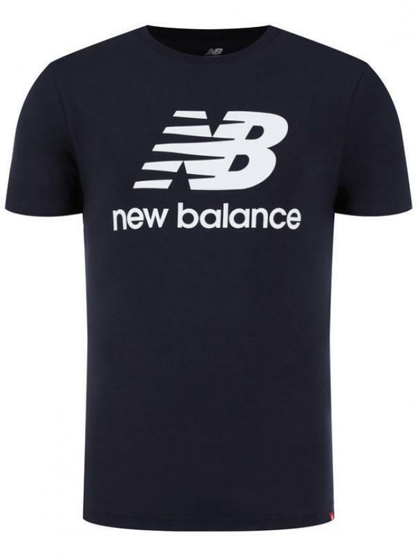 new balance t-shirt new balance mt01575ecl. da uomo, colore blu