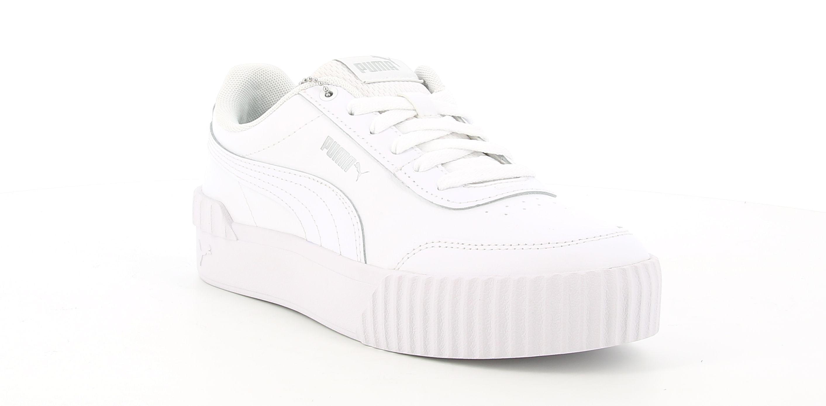 puma sneakers platform puma carina lift tw 374740 01. da donna, colore bianco