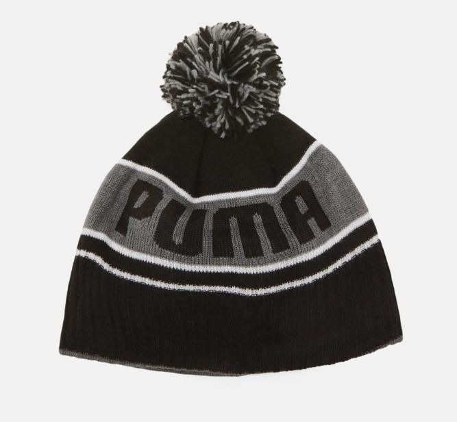 puma cappello di lana puma 024039 01 unisex adulto, colore nero/grigio