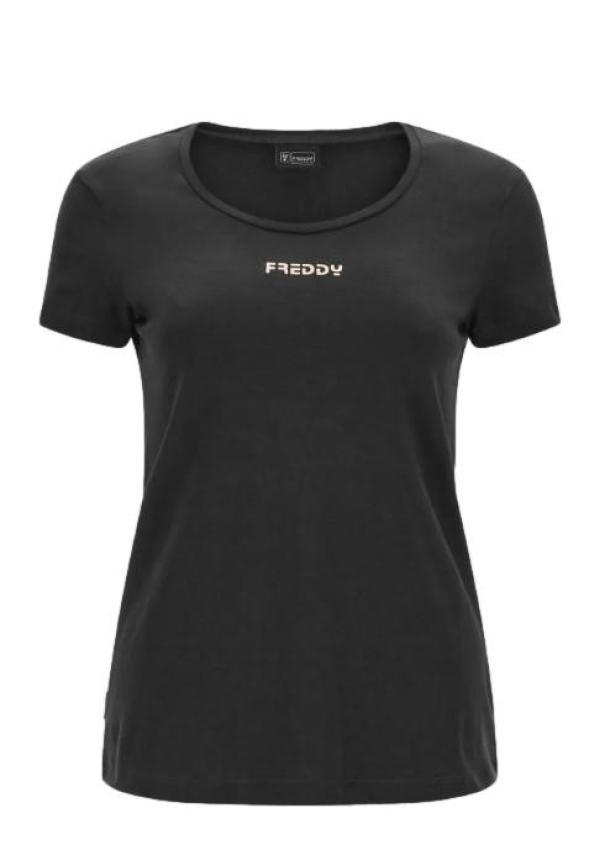 freddy t-shirt freddy f2wbct1. da donna,colore nero