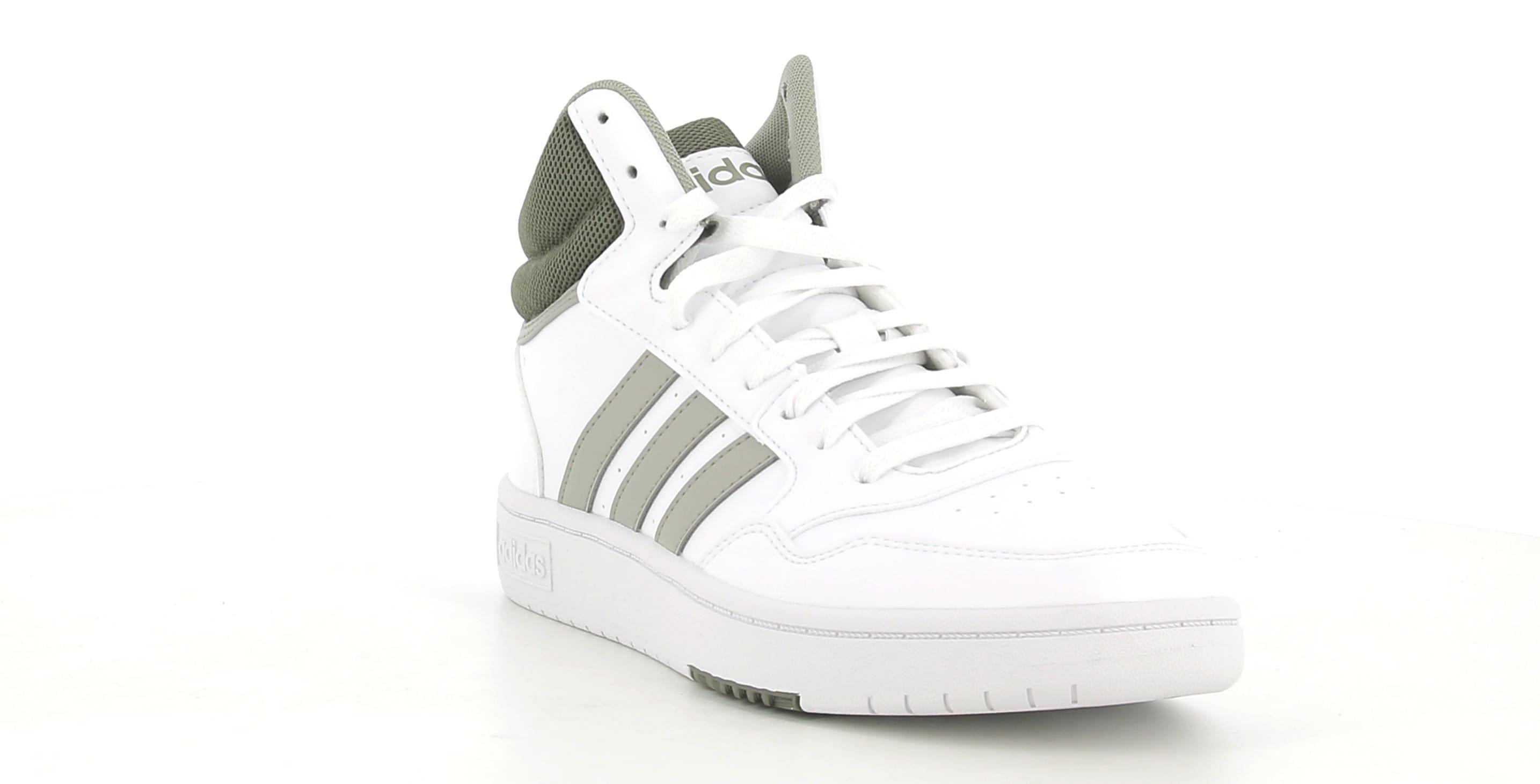 adidas sneakers adidas hoops 3.0 mid hp7894.da uomo,colore bianco/verde