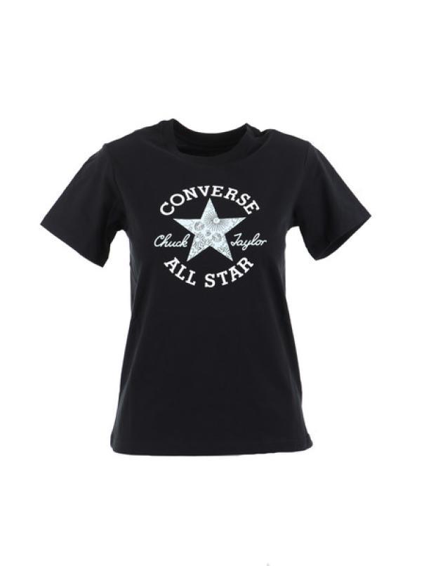 converse t-shirt converse 10024967, da donna,colore nero