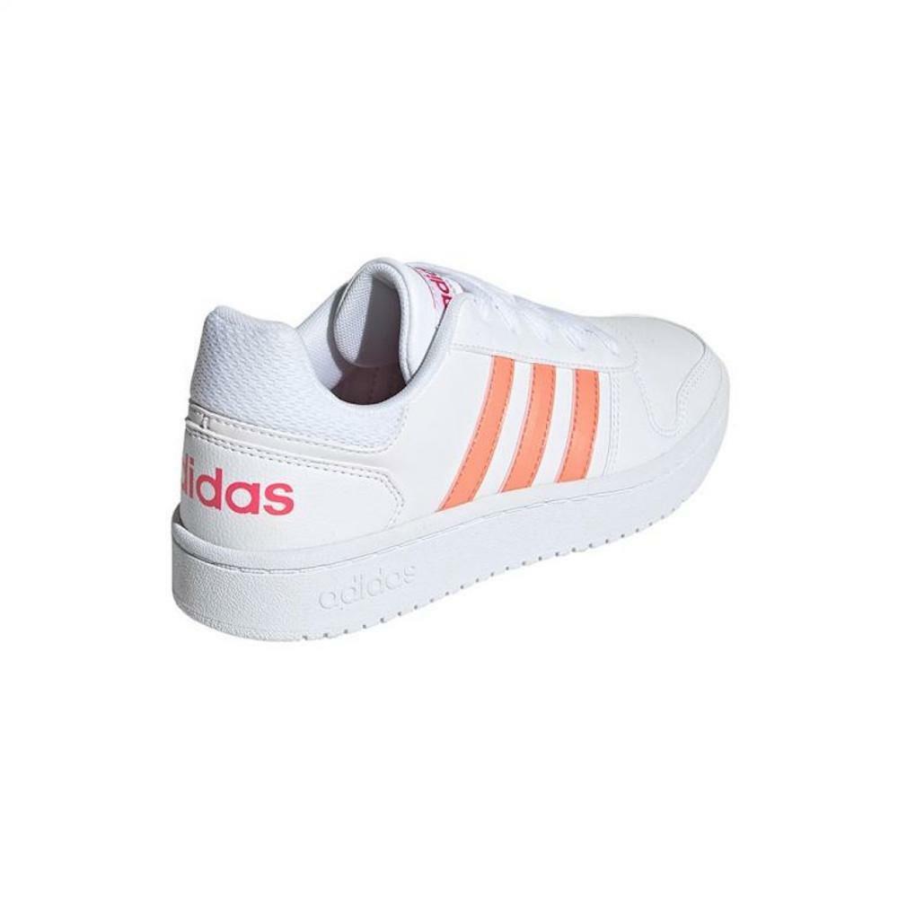 adidas adidas hoops 2.0 k bambina sneaker bassa ee6721 bianco