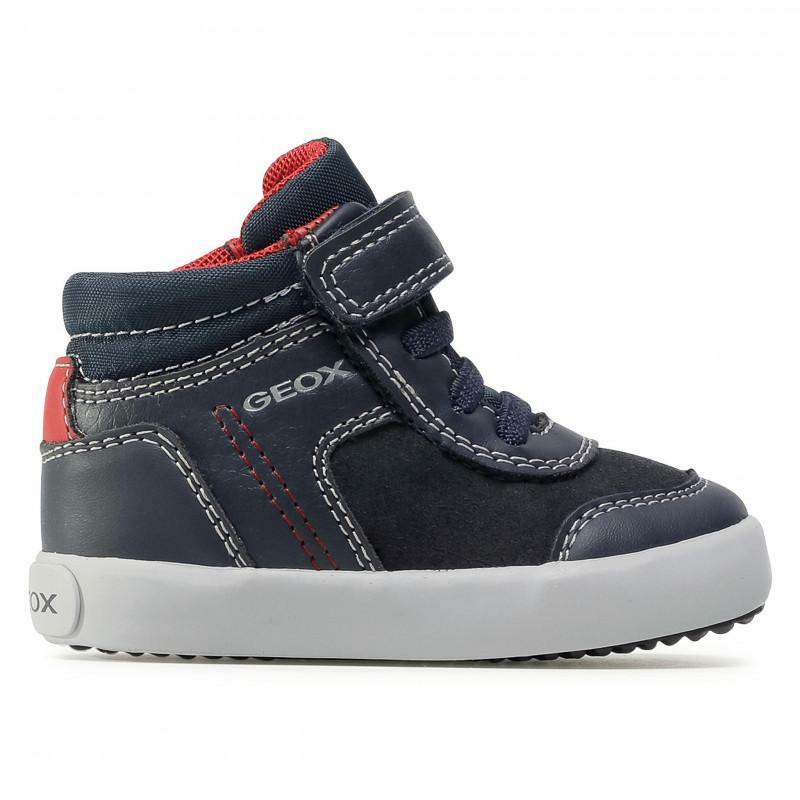geox geox b041nb 054au c0735 navy/red sneakers bimbo