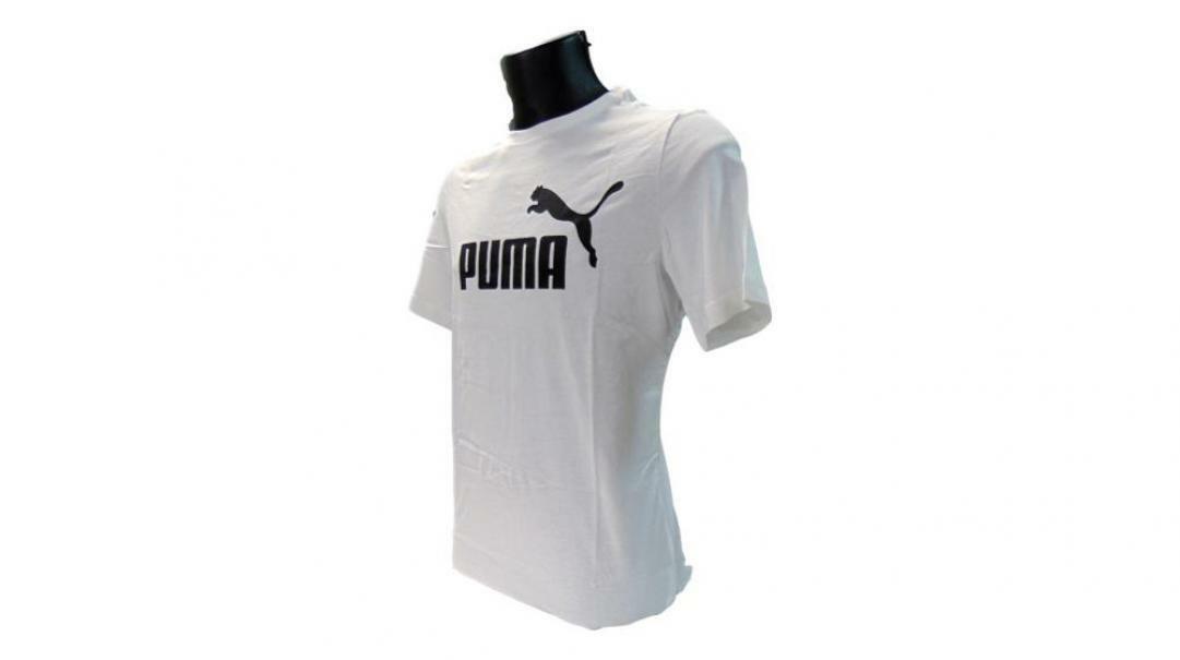 puma t-shirt puma586666 002. da uomo, colore bianco