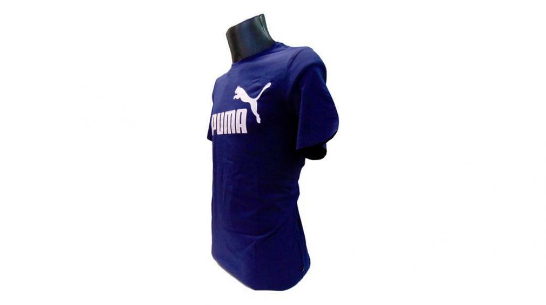 puma t-shirt puma586666 006. da uomo, colore blu