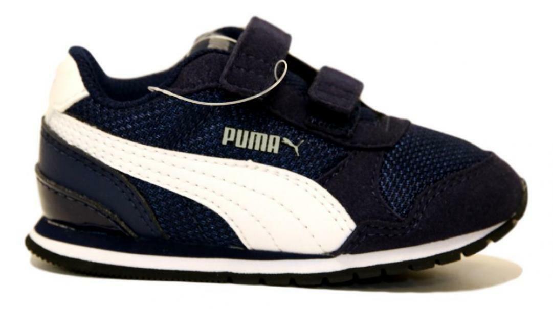 puma sneakers puma st runner v2 mesh v inf 367137 001. da bambino, colore blu