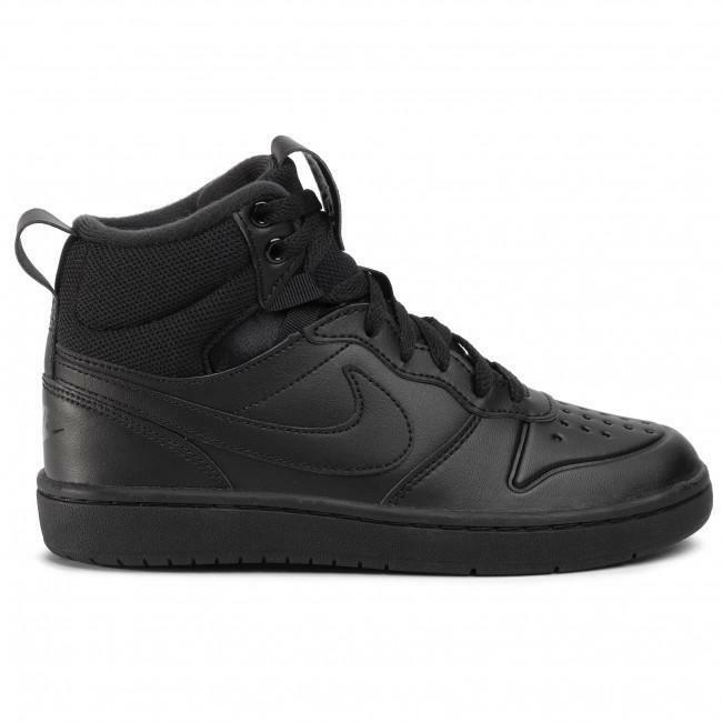nike sneakers alta nike court borough mid 2 boot (ps) bq5442 001. unisex bambino, colore nero