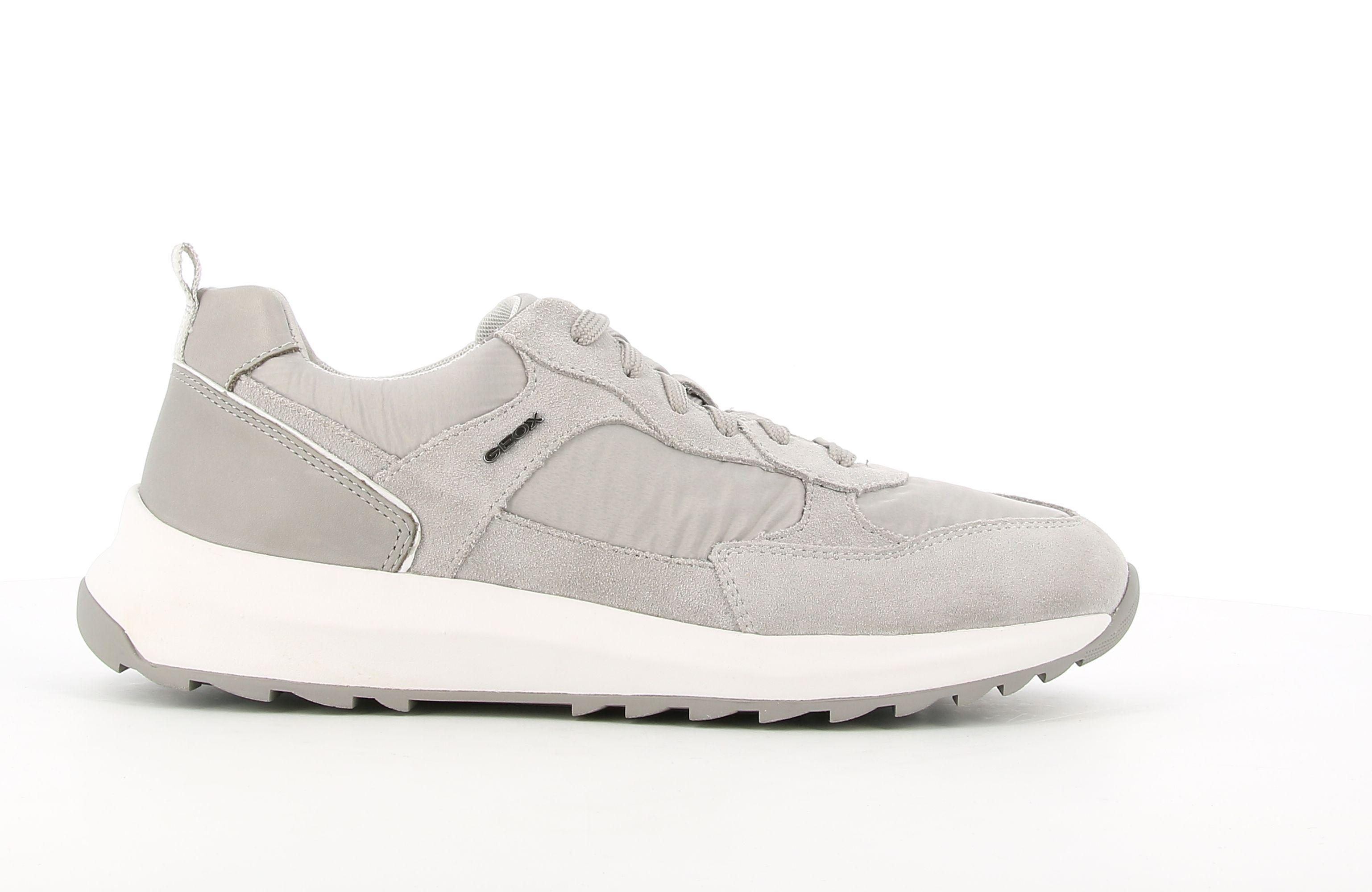 geox scarpa sportiva geox u titanio a u25e4a 022fu c1010. da uomo, colore grigio
