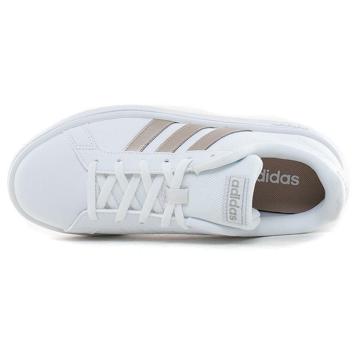 adidas sneakers adidas grand court base ee7874. unisex adulto, colore bianco
