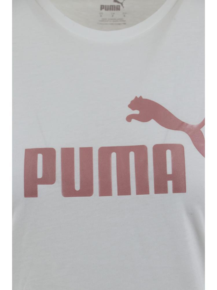 puma t-shirt puma 848303 13. da donna, colore bianco