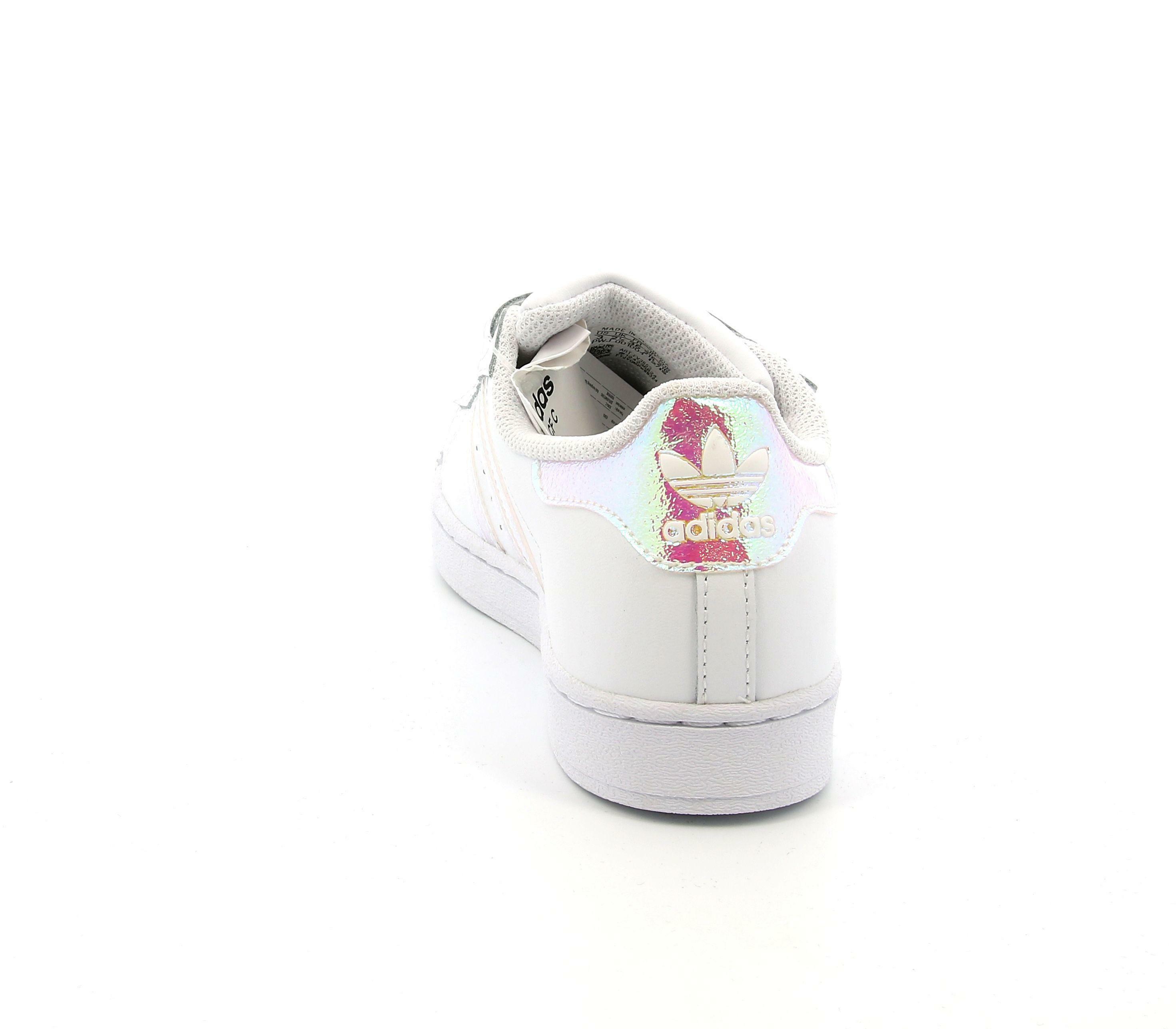 adidas adidas superstar cf c fv3655 bianco rosa scarpe da ginnastica