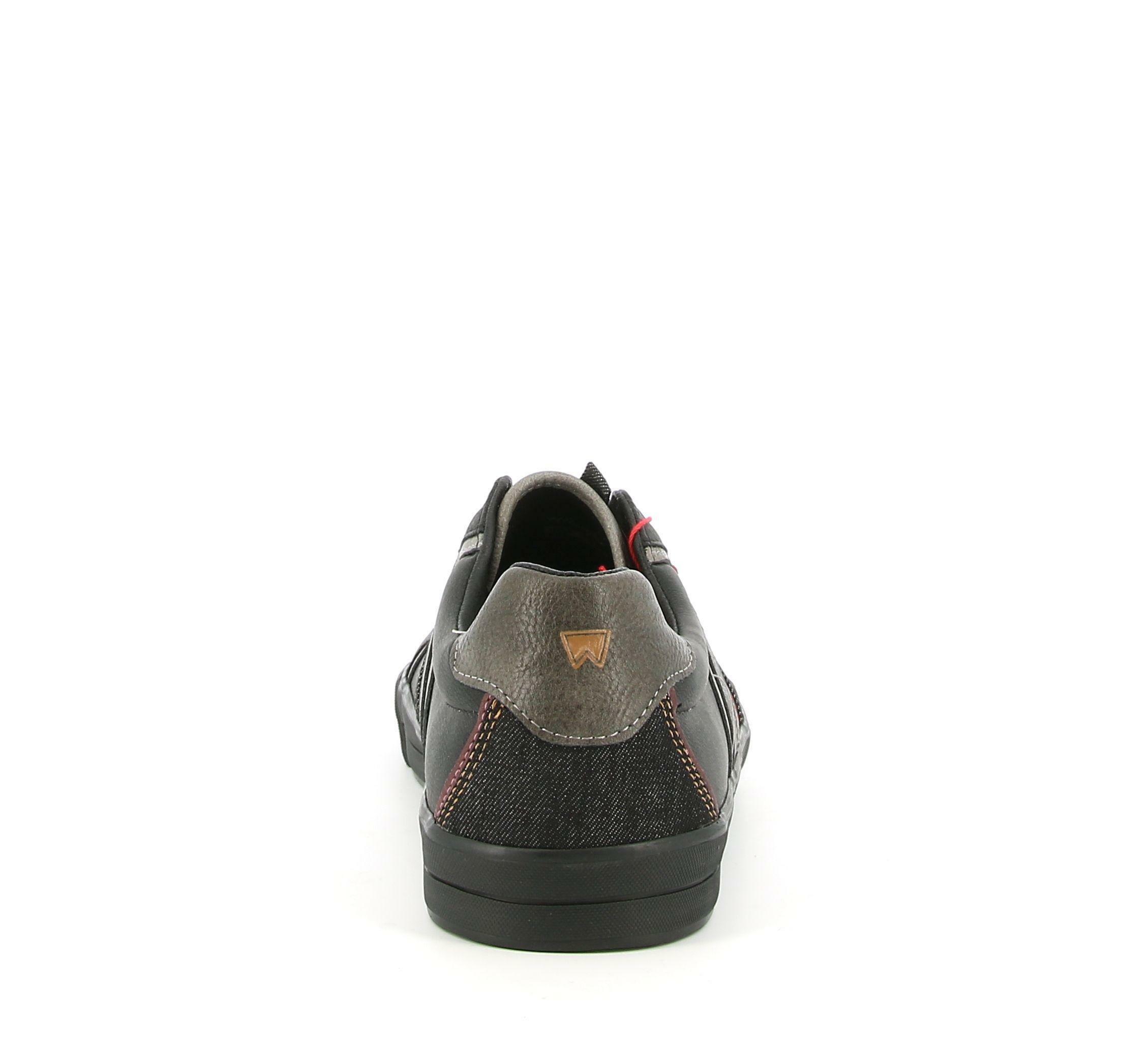 wrangler wrangler sneakers pacific derby wm02131a bassa da uomo nero