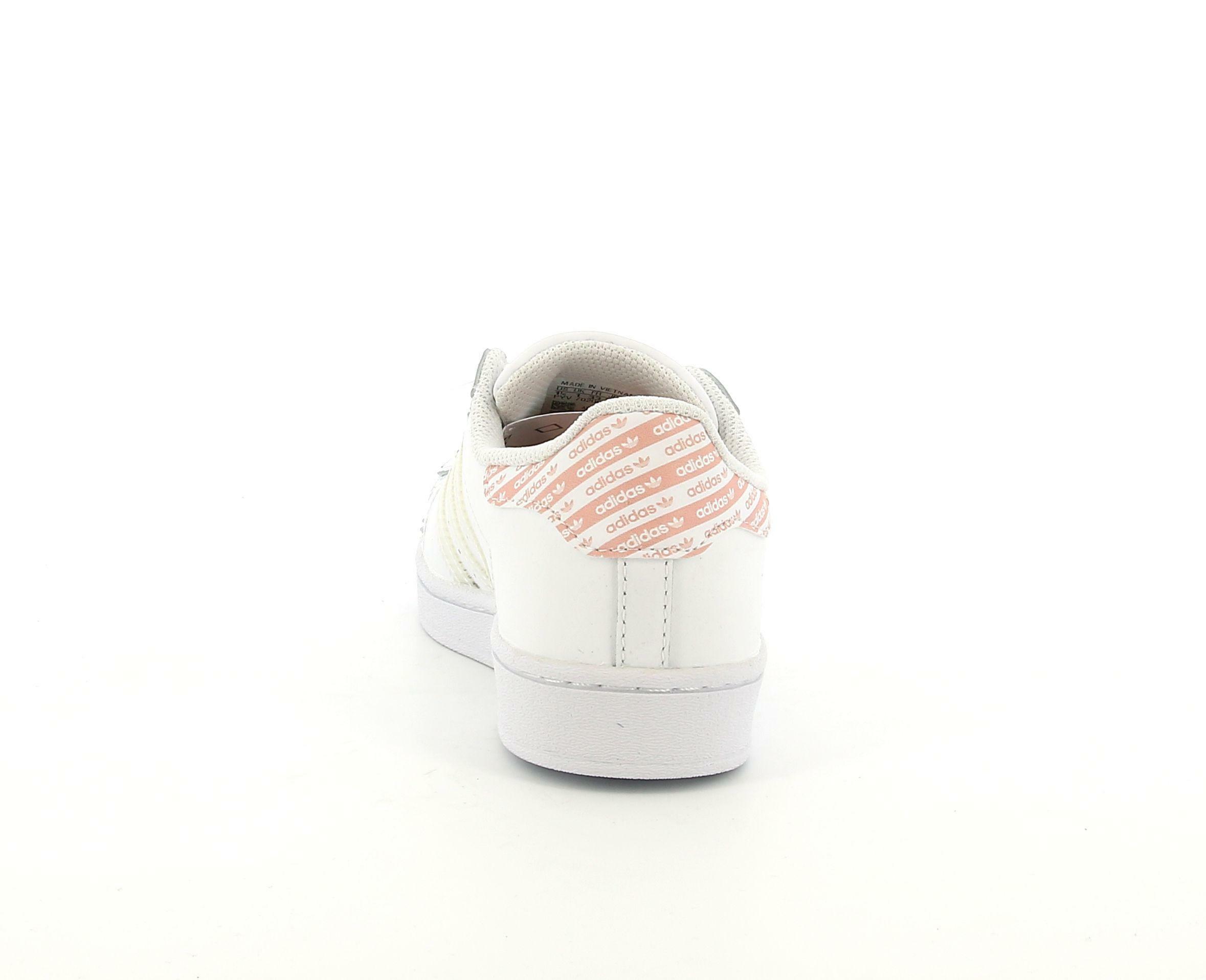 adidas adidas superstar c fv3763 bianco rosa sneakers bambina