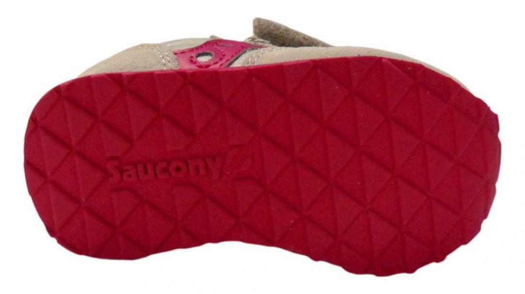 saucony saucony sneakers baby jazz sl164811 taupe burgundy