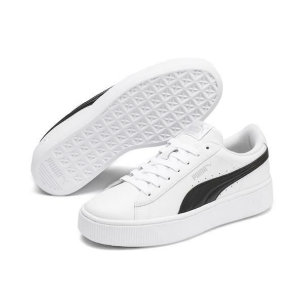 puma sneakers puma vikky stacked l 369143 007. da donna, colore bianco