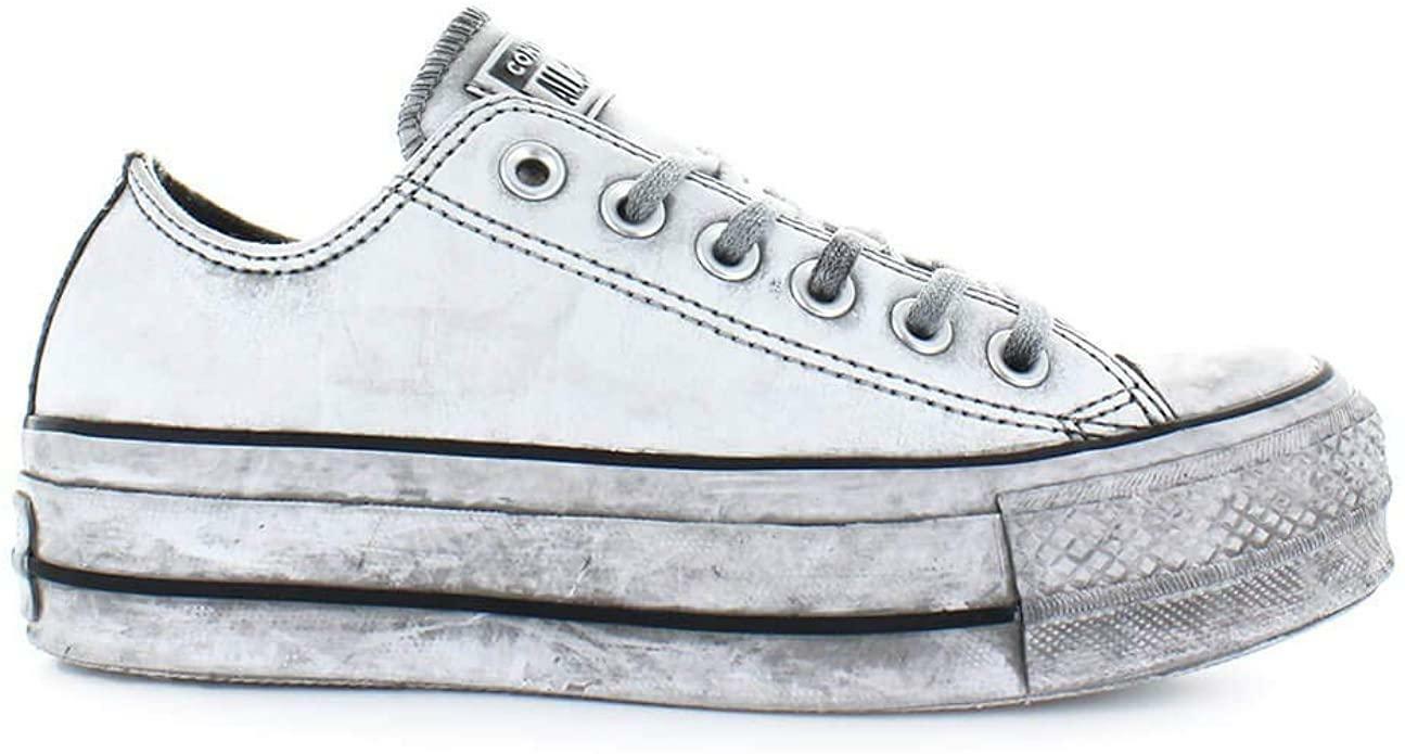 converse sneakers platform converse chuck taylor all star ox  562911c limited edition. da donna, colore bianco