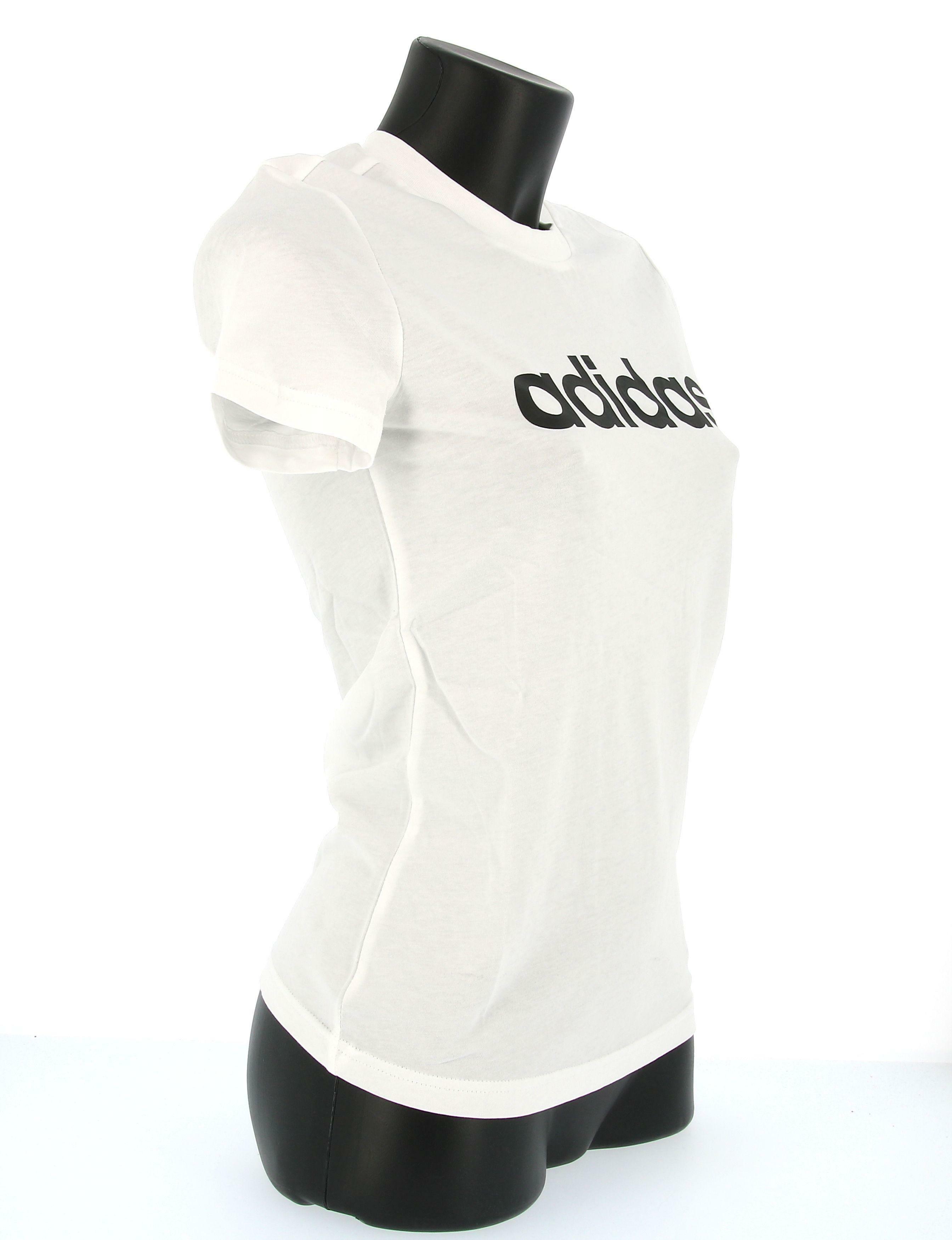 adidas t-shirt adidas gl0768.da donna,colore bianco
