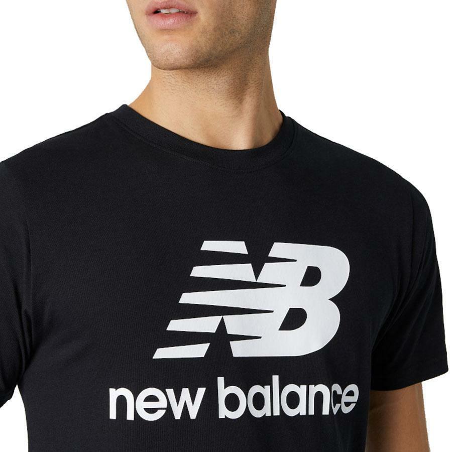 new balance t-shirt new balance mt01575bk. da uomo, colore nero