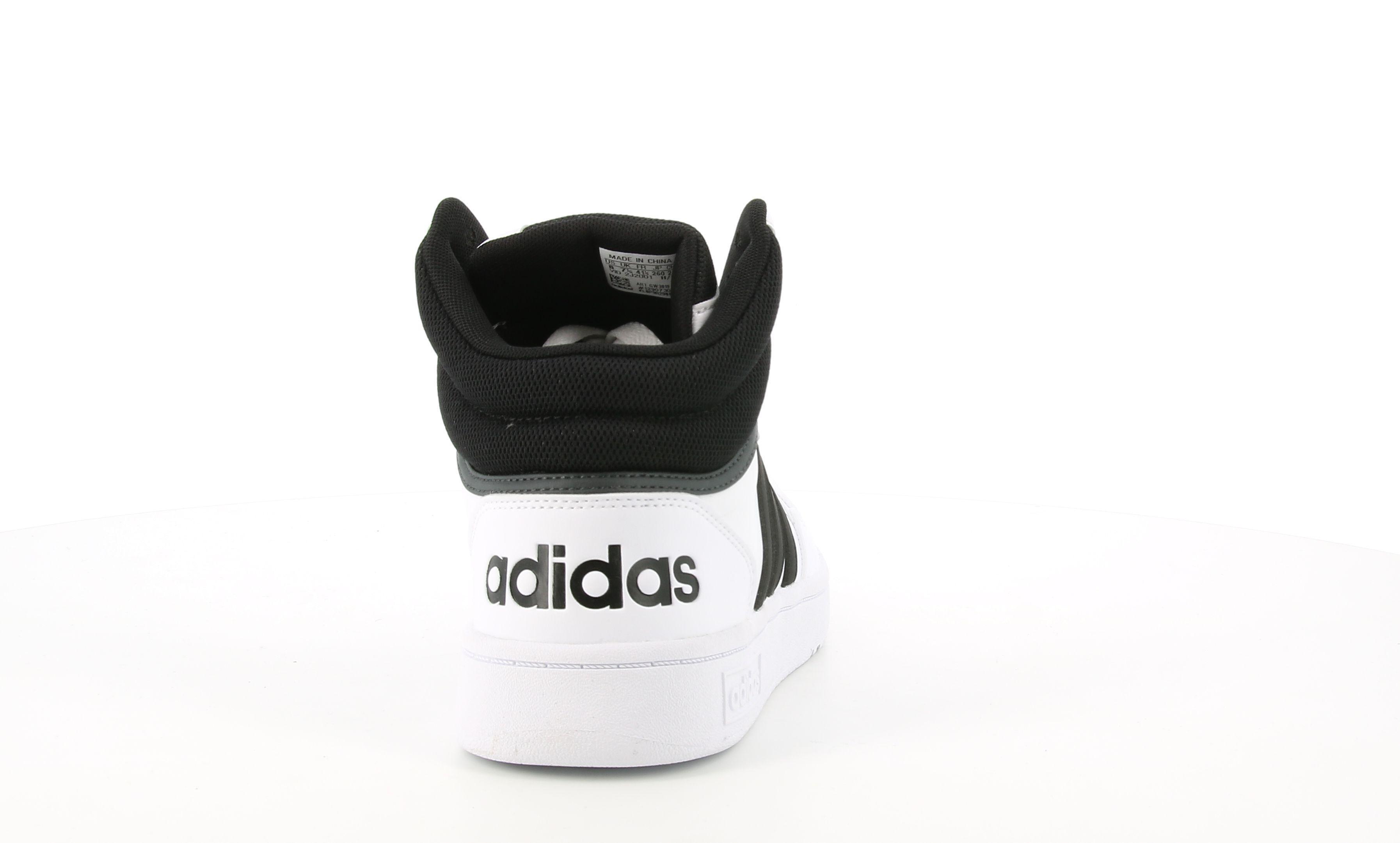 adidas sneakers alta adidas hoops 3.0 mid gw3019. da uomo, colore bianco