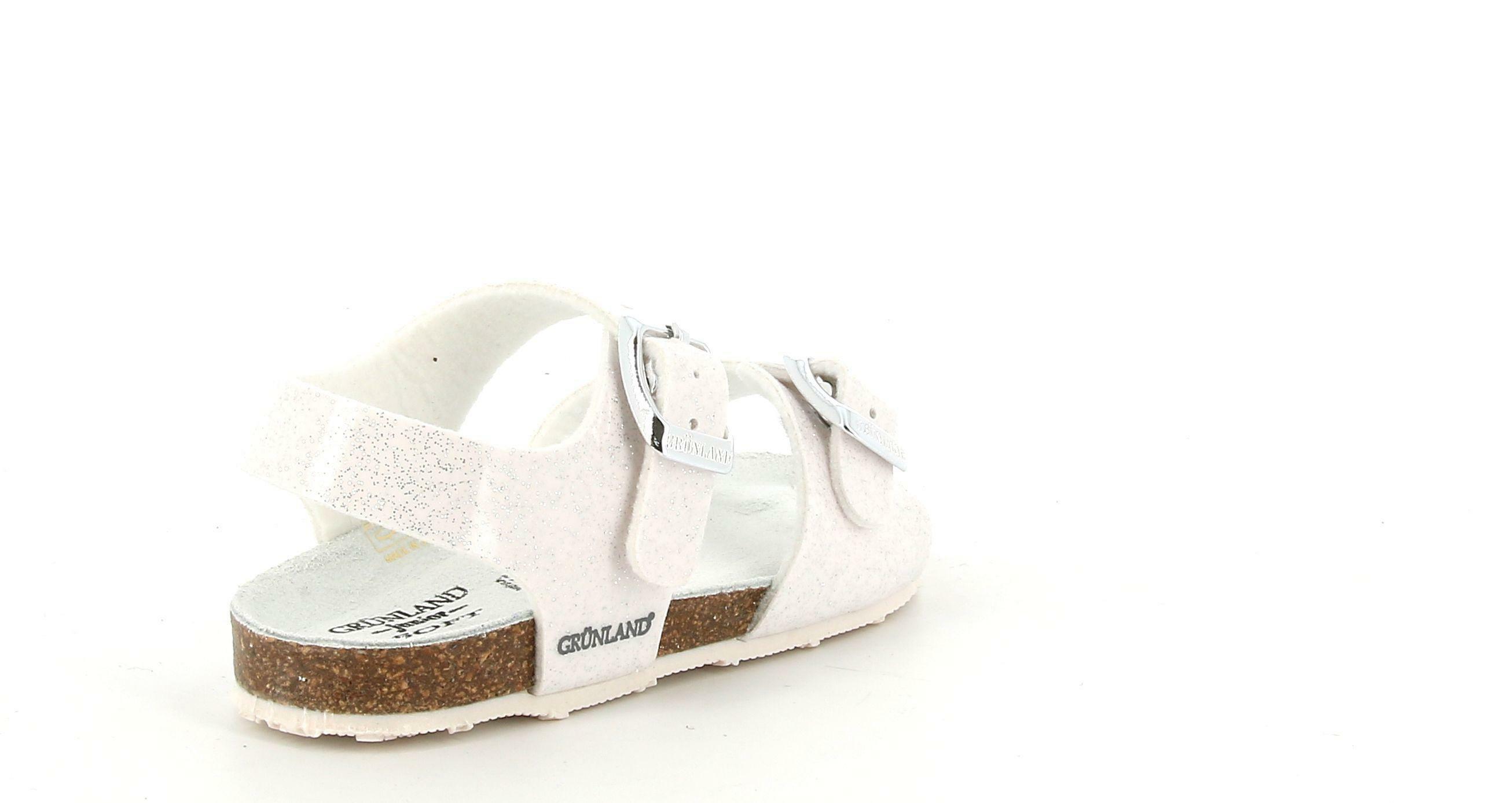 grunland sandalo grunland sb1258 40afre. da bambina, colore bianco