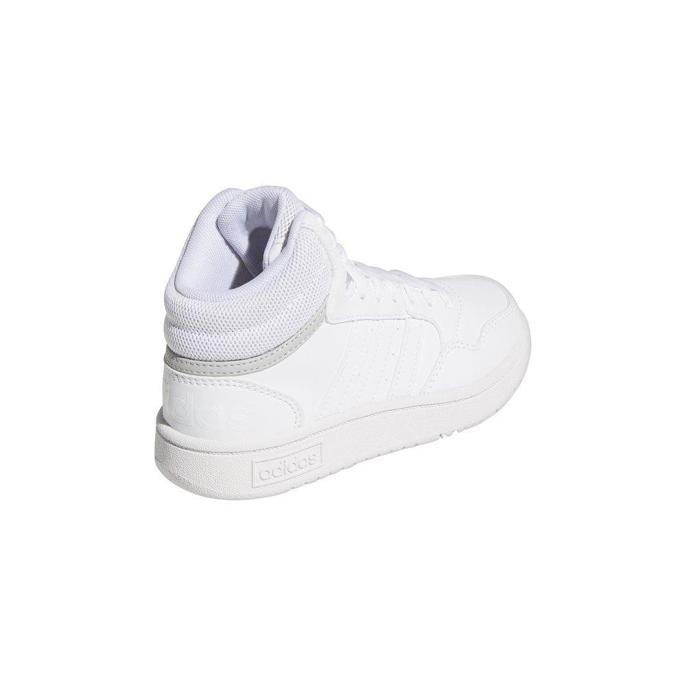 adidas sneakers alta adidas hoops 3.0 mid gw5457. unisex, colore bianco