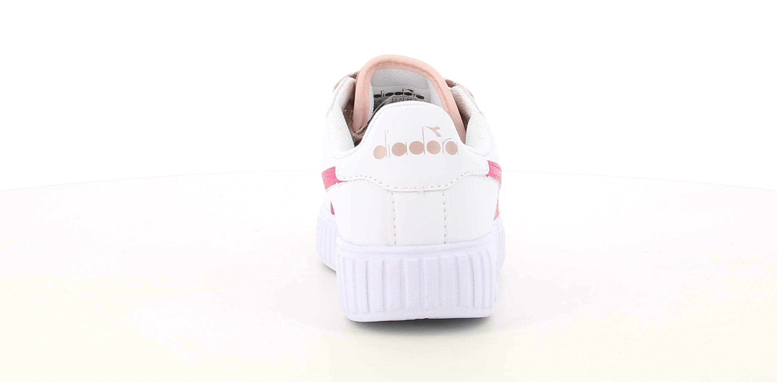 diadora sneakers diadora game step p metallic c. ps 178648. da bambina, colore bianco/rosa lady